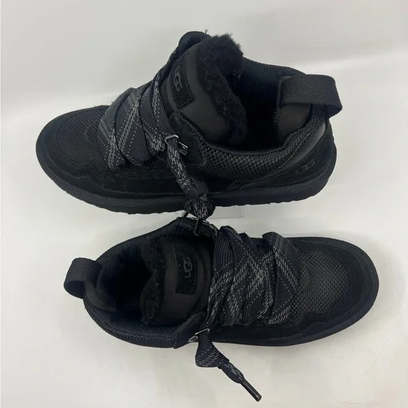 UGG LOWMEL WOMEN'S BOOT/SNEAKER SUEDE BLACK Sz 10 - Picture 3 of 7